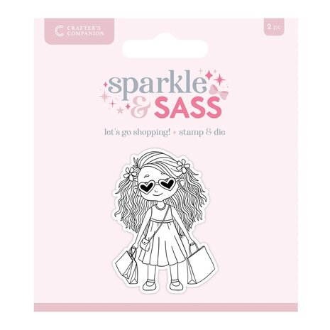 Crafter's Companion Sparkle and Sass Stamp & Die Let’s go Shopping! (CC-STD-LGSH) Crafter's Companion Sparkle and Sass Stamp & Die Let’s go Shopping! (CC-STD-LGSH)
