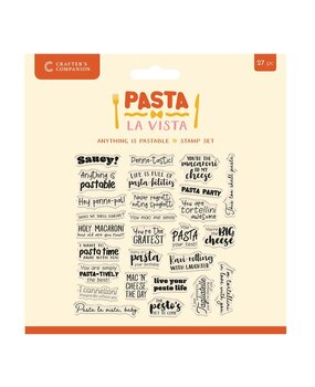 Crafter's Companion Pasta La Vista Clear Stamps Anything is Pastable (CC-PLV-STP-AIP) Crafter's Companion Pasta La Vista Clear Stamps Anything is Pastable (CC-PLV-STP-AIP)