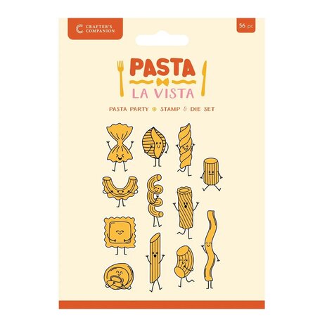 Crafter's Companion Pasta La Vista Stamp & Die Pasta Party (CC-PLV-STD-PAPA) Crafter's Companion Pasta La Vista Stamp & Die Pasta Party (CC-PLV-STD-PAPA)