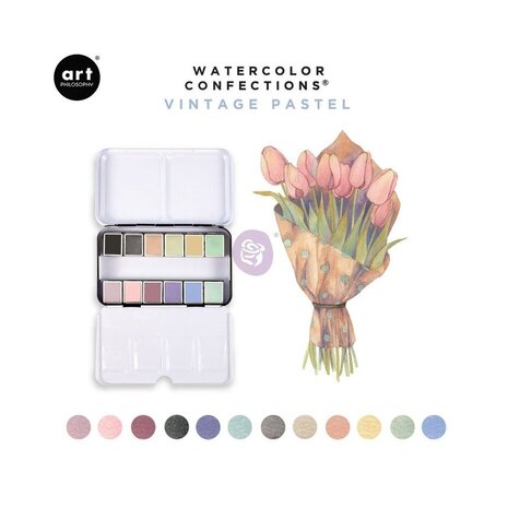 Art Philosophy Watercolor Confections Vintage Pastels (636722) Art Philosophy Watercolor Confections Vintage Pastels (636722)