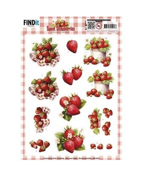 Berrie's Beauties Sweet Strawberries 3D Push Out Pure Strawberries (SB11025) Berrie's Beauties Sweet Strawberries 3D Push Out Pure Strawberries (SB11025)