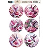 Berrie's Beauties Pink Hummingbird Scenery Push Out Round (BBSC10089) Berrie's Beauties Pink Hummingbird Scenery Push Out Round (BBSC10089)