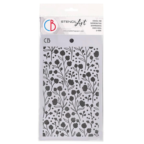 Ciao Bella Papercrafting Winter Berries Masking Stencil (MS060) Ciao Bella Papercrafting Winter Berries Masking Stencil (MS060)