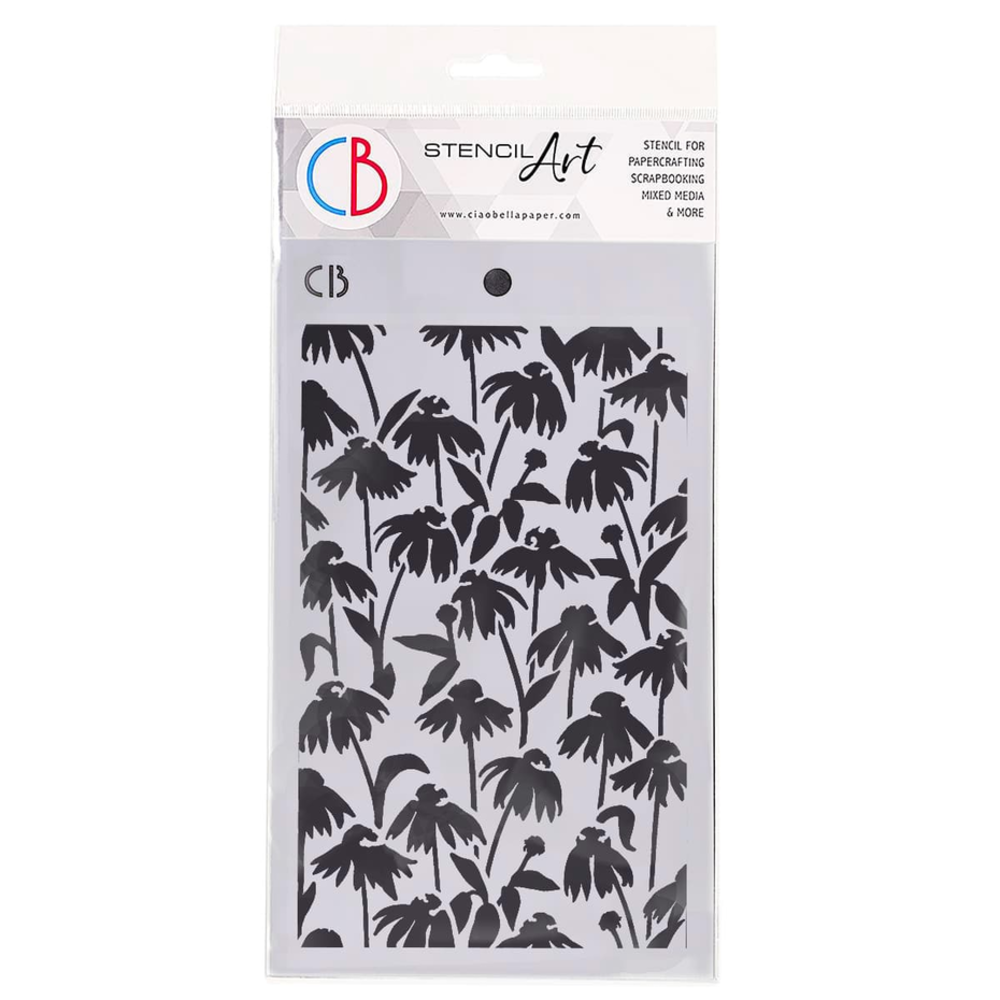Ciao Bella Papercrafting Daisies Masking Stencil (MS005) Ciao Bella Papercrafting Daisies Masking Stencil (MS005)