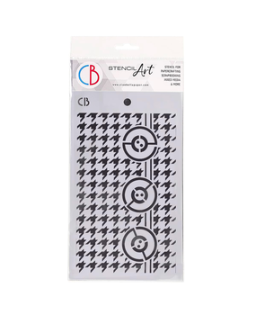 Ciao Bella Papercrafting Pied De Poule Masking Stencil (MS001) Ciao Bella Papercrafting Pied De Poule Masking Stencil (MS001)