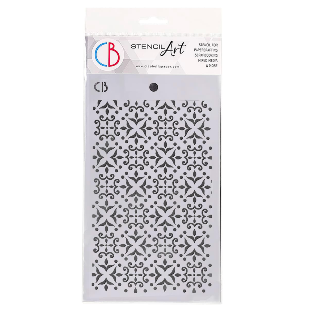 Ciao Bella Papercrafting Cortona Masking Stencil (MS038) Ciao Bella Papercrafting Cortona Masking Stencil (MS038)