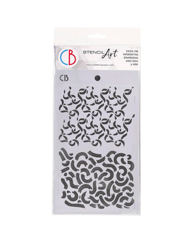 Ciao Bella Papercrafting Ribbons Masking Stencil (MS027) Ciao Bella Papercrafting Ribbons Masking Stencil (MS027)