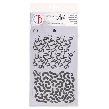 Ciao Bella Papercrafting Ribbons Masking Stencil (MS027) Ciao Bella Papercrafting Ribbons Masking Stencil (MS027)