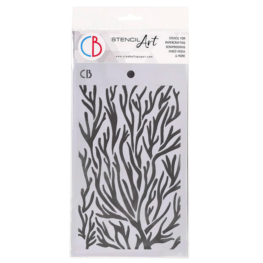 Ciao Bella Papercrafting Corals Masking Stencil (MS031)