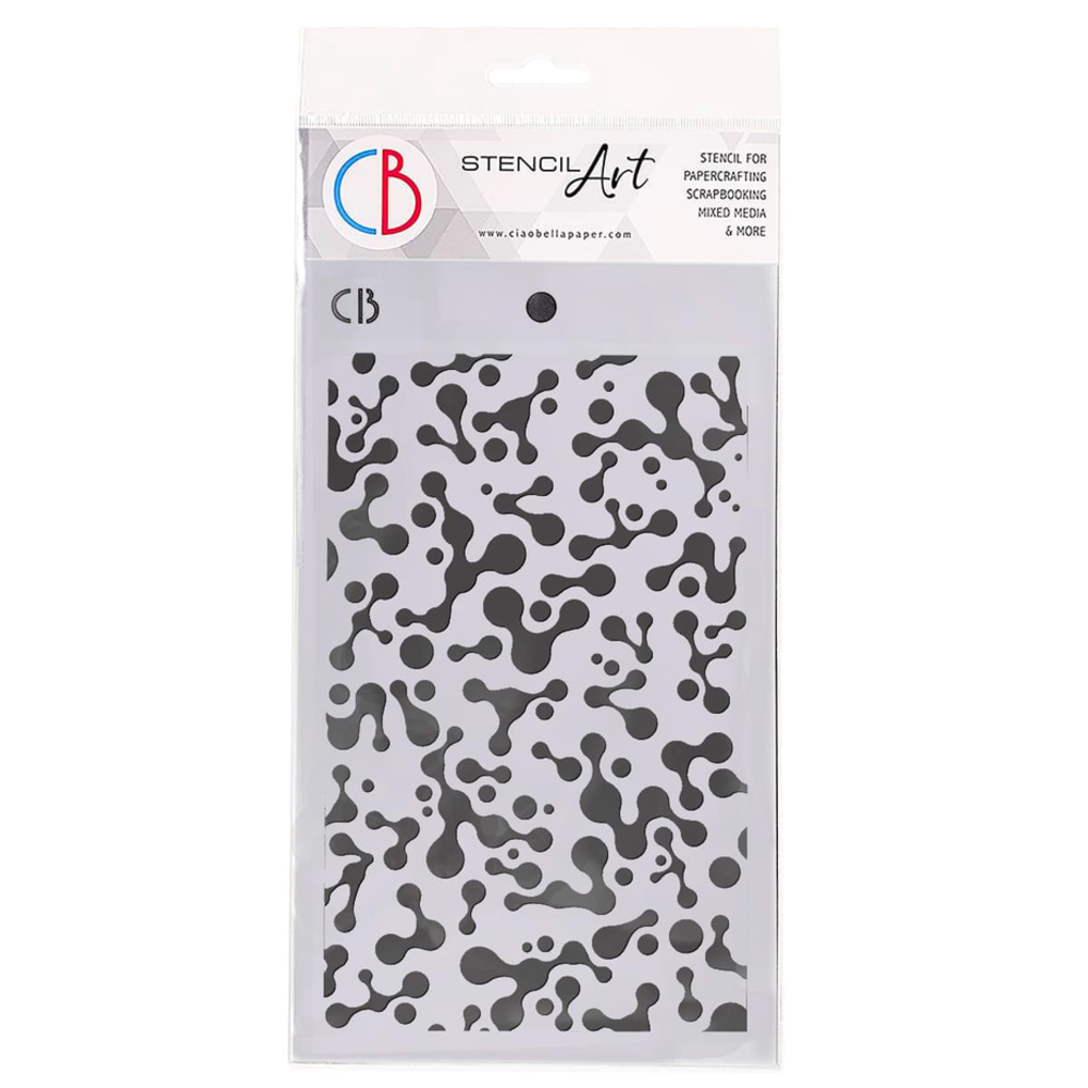 Ciao Bella Papercrafting Abstract Dots Masking Stencil (MS023) Ciao Bella Papercrafting Abstract Dots Masking Stencil (MS023)