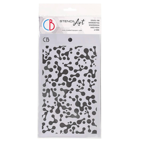 Ciao Bella Papercrafting Abstract Dots Masking Stencil (MS023) Ciao Bella Papercrafting Abstract Dots Masking Stencil (MS023)
