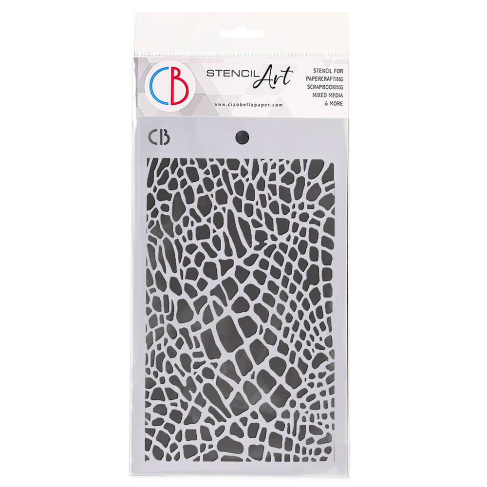 Ciao Bella Papercrafting Crocodile Masking Stencil (MS025) Ciao Bella Papercrafting Crocodile Masking Stencil (MS025)