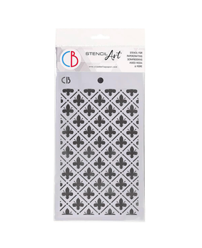 Ciao Bella Papercrafting Florentine Lily Masking Stencil (MS043) Ciao Bella Papercrafting Florentine Lily Masking Stencil (MS043)