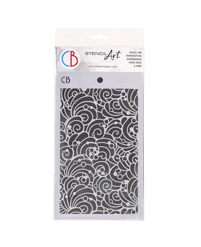 Ciao Bella Papercrafting Shells & Bubbles Masking Stencil (MS044) Ciao Bella Papercrafting Shells & Bubbles Masking Stencil (MS044)