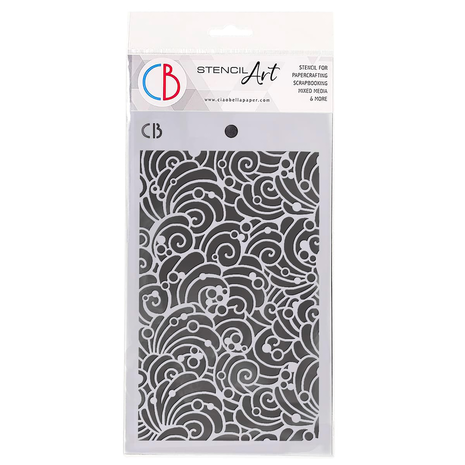 Ciao Bella Papercrafting Shells & Bubbles Masking Stencil (MS044)