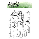 Picket Fence Studios Unicorn Friend Clear Stamps (A-105)