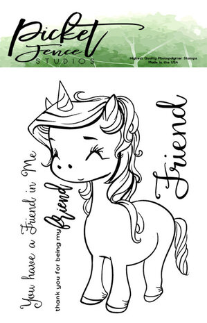 Picket Fence Studios Unicorn Friend Clear Stamps (A-105) Picket Fence Studios Unicorn Friend Clear Stamps (A-105)
