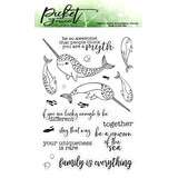 Picket Fence Studios Be A Unicorn of the Sea Clear Stamps (A-111)