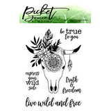 Picket Fence Studios Boho Bull Clear Stamps (BH-100)