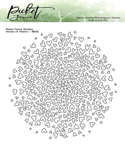 Picket Fence Studios Vortex of Hearts Clear Stamps (BB-125) Picket Fence Studios Vortex of Hearts Clear Stamps (BB-125)