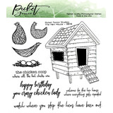 Picket Fence Studios The Hen House Clear Stamps (BB-119)