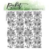 Picket Fence Studios Miniature Dahlia Bouquet Clear Stamps (F-128)