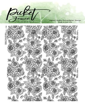 Picket Fence Studios Miniature Dahlia Bouquet Clear Stamps (F-128) Picket Fence Studios Miniature Dahlia Bouquet Clear Stamps (F-128)