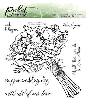 Picket Fence Studios A Bride's Bouquet Clear Stamps (F-129) Picket Fence Studios A Bride's Bouquet Clear Stamps (F-129)