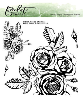 Picket Fence Studios Rosa Eden Roses Clear Stamps (F-126)