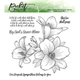 Picket Fence Studios Lilly Boquet Clear Stamps (F-108)