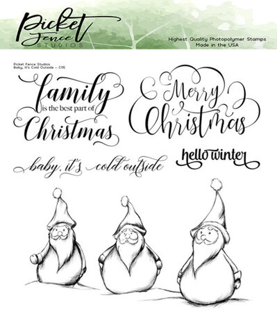 Picket Fence Studios Baby, It's Cold Outside Clear Stamps (C-115)