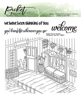 Picket Fence Studios Wherever You Go Clear Stamps (BB-153) Picket Fence Studios Wherever You Go Clear Stamps (BB-153)