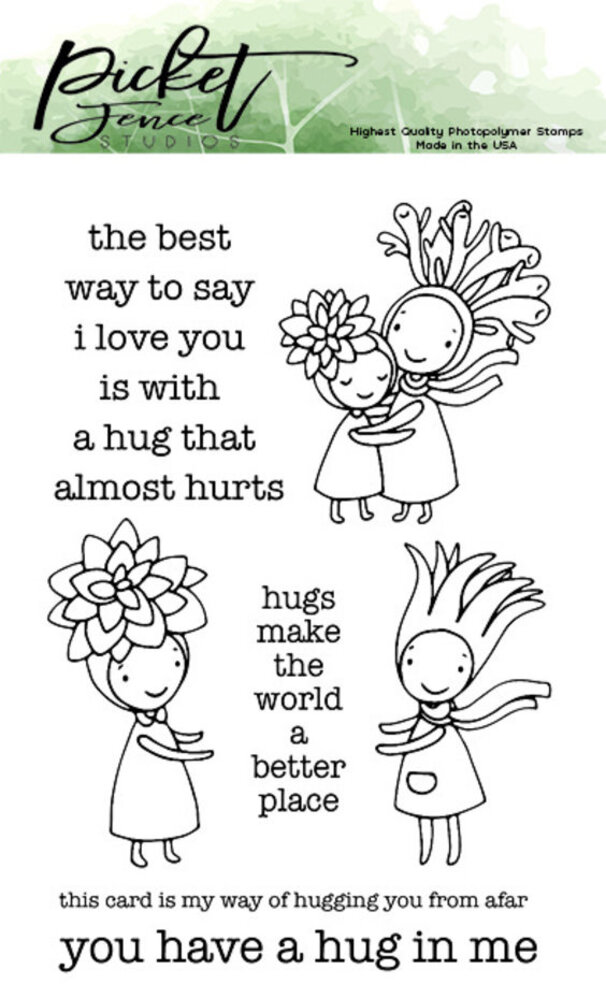 Picket Fence Studios I am a Hugger Clear Stamps (SF-104) Picket Fence Studios I am a Hugger Clear Stamps (SF-104)