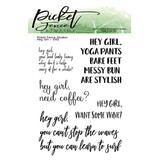 Picket Fence Studios Hey Girl Clear Stamps (S-152)