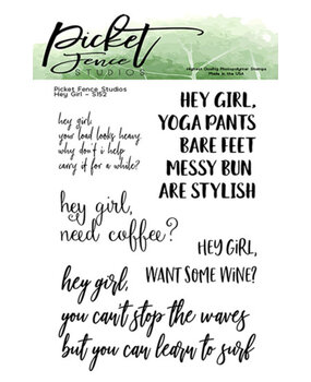 Picket Fence Studios Hey Girl Clear Stamps (S-152) Picket Fence Studios Hey Girl Clear Stamps (S-152)
