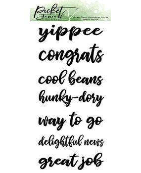 Picket Fence Studios Ways To Say Congrats Clear Stamps (S-116) Picket Fence Studios Ways To Say Congrats Clear Stamps (S-116)