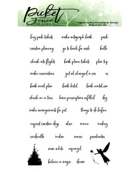 Picket Fence Studios Planner Girls Before Magical Vacation Clear Stamps (P-105) Picket Fence Studios Planner Girls Before Magical Vacation Clear Stamps (P-105)