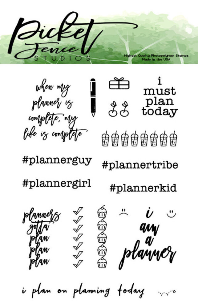 Picket Fence Studios Planners Gotta Plan Clear Stamps (P-100) Picket Fence Studios Planners Gotta Plan Clear Stamps (P-100)