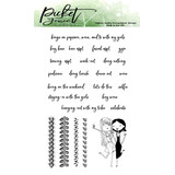 Picket Fence Studios Planner Girls Selfie Love Clear Stamps (P-104)