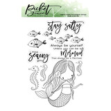Picket Fence Studios I am a Mermaid Clear Stamps (OC-103)