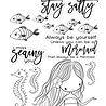 Picket Fence Studios I am a Mermaid Clear Stamps (OC-103) Picket Fence Studios I am a Mermaid Clear Stamps (OC-103)