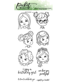 Picket Fence Studios Girls of All Seasons Clear Stamps (KIDS-101) Picket Fence Studios Girls of All Seasons Clear Stamps (KIDS-101)
