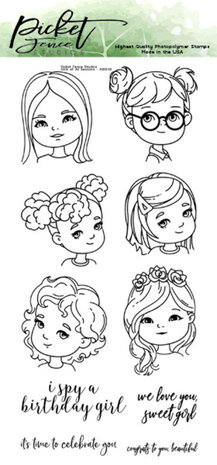 Picket Fence Studios Girls of All Seasons Clear Stamps (KIDS-101) Picket Fence Studios Girls of All Seasons Clear Stamps (KIDS-101)