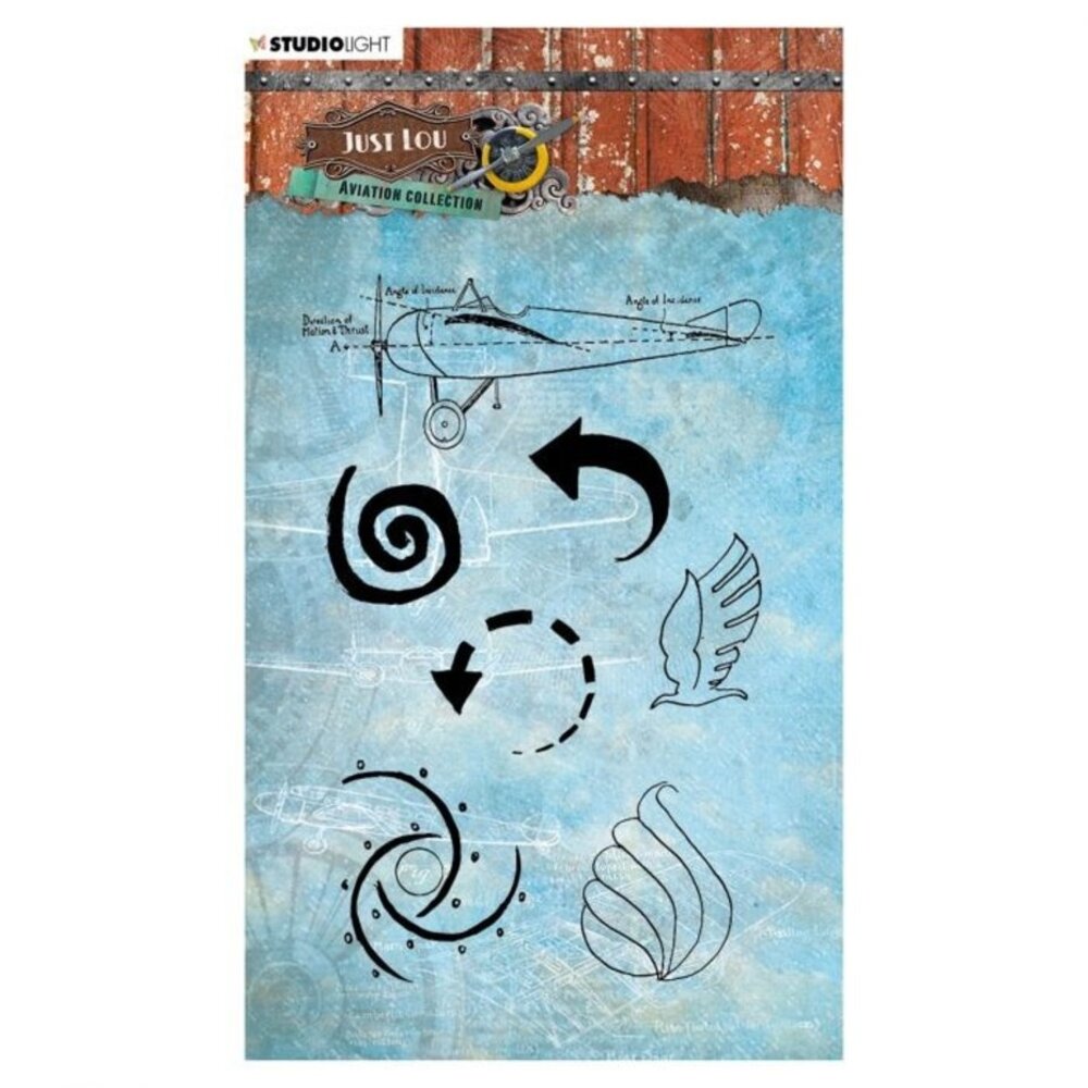 Studio Light Just Lou Clear Stamp Aviation Collection nr.09 (STAMPJL09)