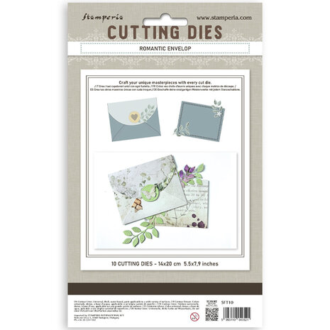 Stamperia Cutting Dies A5 Romantic Envelope (SFT10) Stamperia Cutting Dies A5 Romantic Envelope (SFT10)