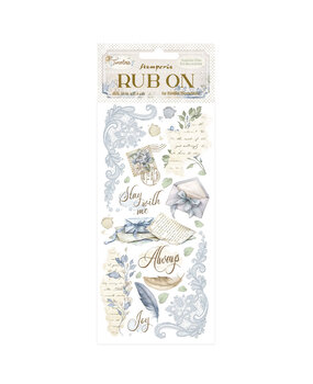 Stamperia Timeless Rub-On 4x8,5 Inch Letters (DFLRB161)