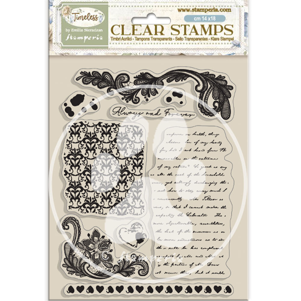 Stamperia Timeless Clear Stamps Backgrounds (WTK220) Stamperia Timeless Clear Stamps Backgrounds (WTK220)