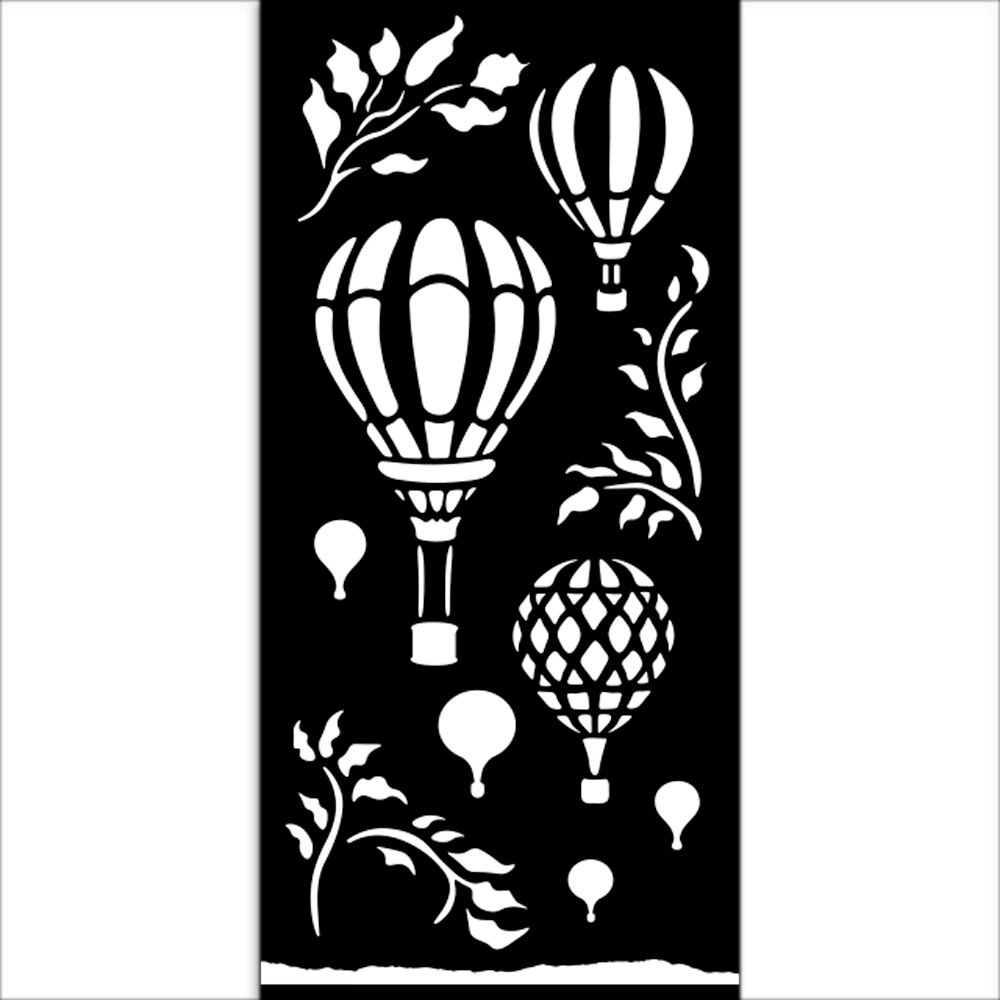 Stamperia Timeless Thick Stencil 12x25cm Air Balloons (KSTDL119) Stamperia Timeless Thick Stencil 12x25cm Air Balloons (KSTDL119)
