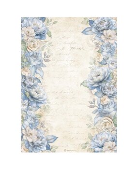 Stamperia Timeless A4 Rice Paper Floral Borders (DFSA41030)