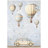 Stamperia Timeless A4 Rice Paper Air Balloons (DFSA41033)